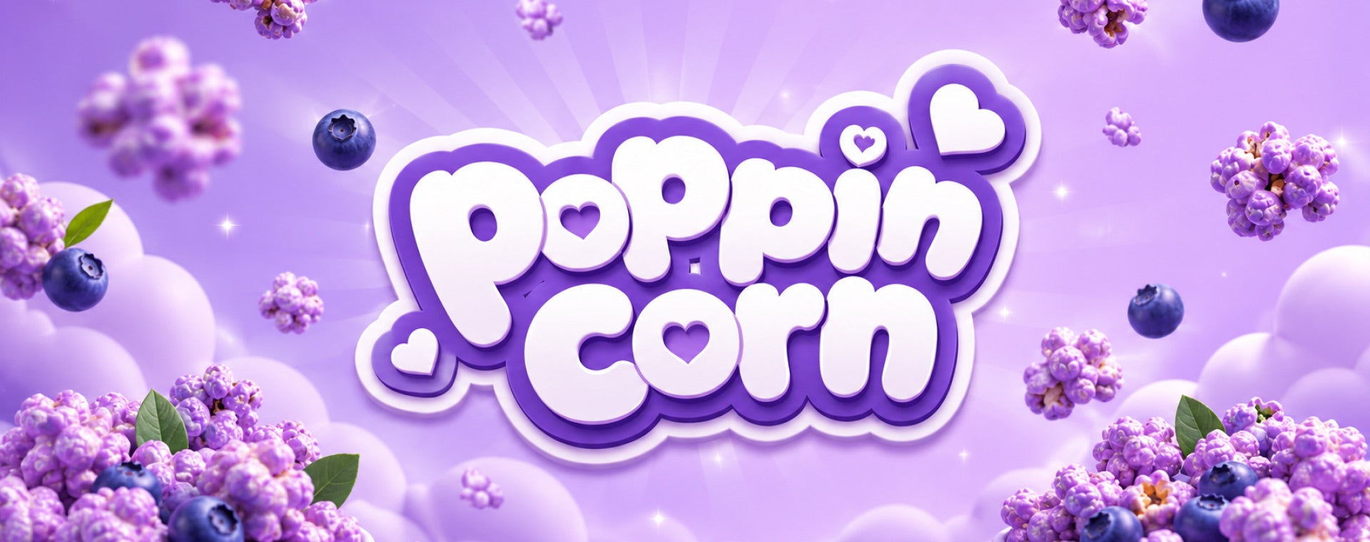 POPPIN' CORN Blueberry — poppin' fruity dessert popcorn